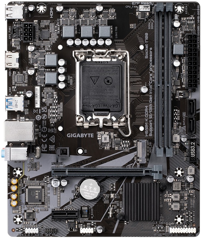 Материнская плата Gigabyte H610M K DDR4 2.0 Материнская плата Gigabyte H610M K DDR4 2.0