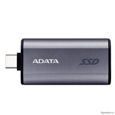A-DATA Portable SSD 2TB A-DATA SC750, External, USB 3.2 Gen 2 Type-C, [R/W -1050/1000 MB/s] серый