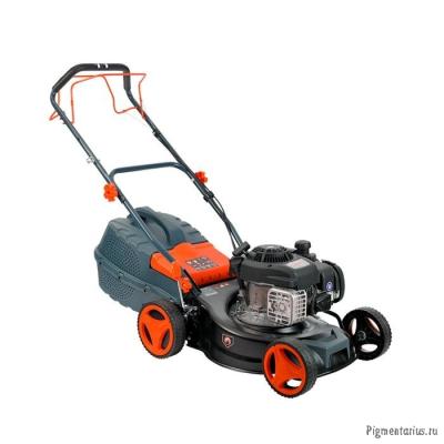 PATRIOT PT 42BS Газонокосилка бензиновая [512109017] { 41см, привод на колеса, пластик травосборник 