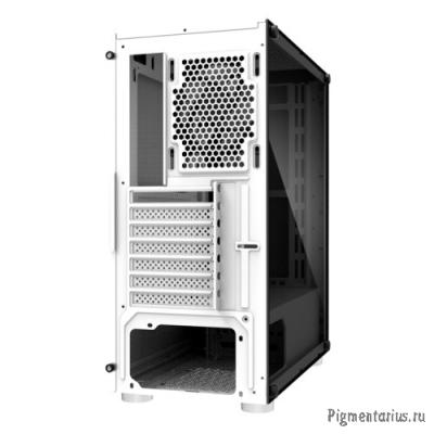 Корпус ZALMAN R2 WHITE, без БП, боковое окно (закаленное стекло), белый,  ATX