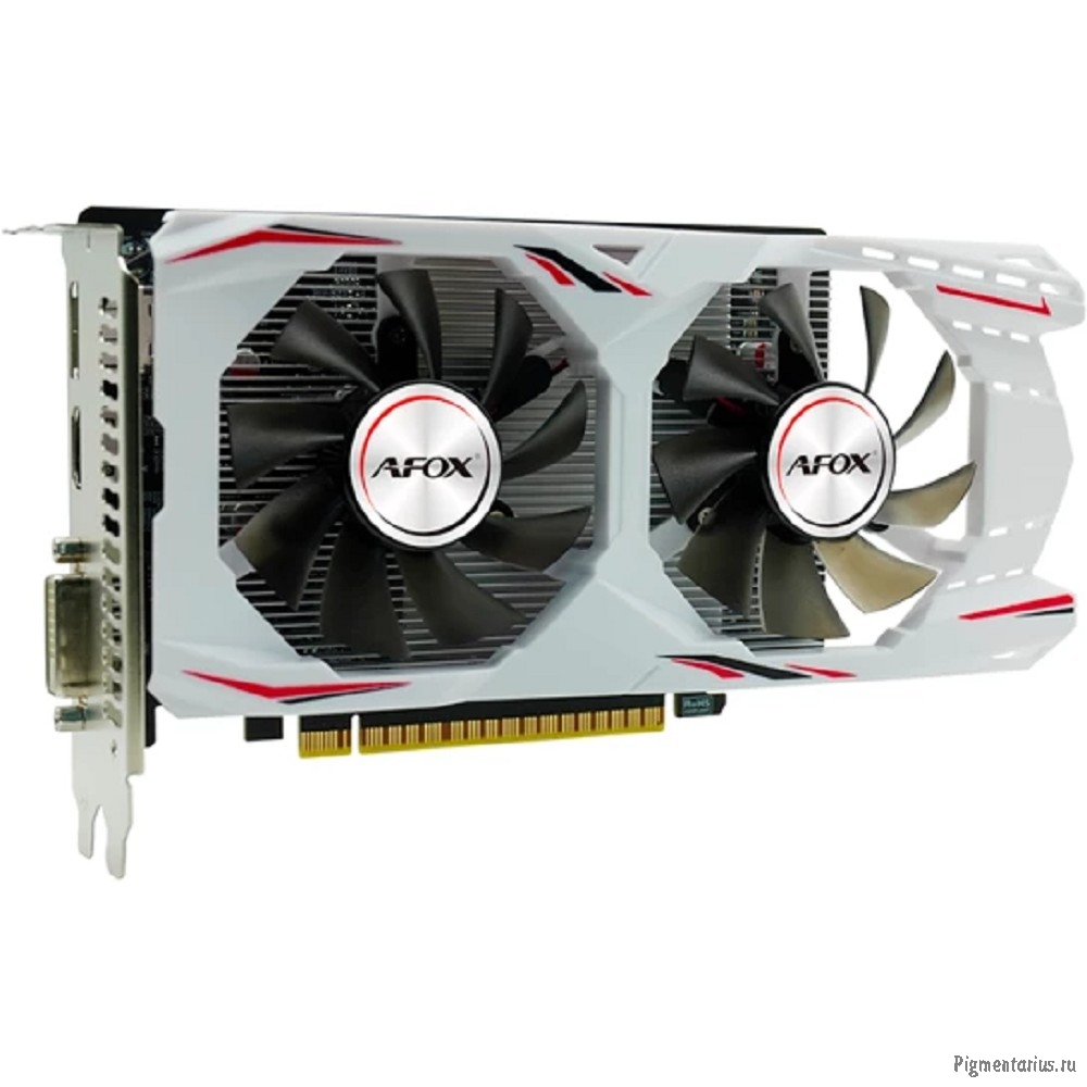 Видеокарта AFOX GTX1050Ti 4GB GAMING GDDR5 128Bit DP/DVI/HDMI  ATX Dual Fan (AF1050TI-4096D5H7-V8/H2