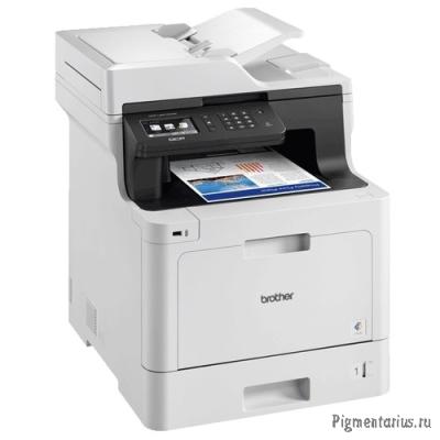 Brother DCP-L8410CDW МФУ, A4, цветной лазерный,  31стр/мин, 512Мб, дуплекс, ADF50, GigaLAN, WiFi, US