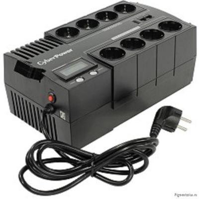 CyberPower BR700ELCD ИБП {Line-Interactive, 700VA/420W USB/RJ11/45/USB charger A (4+4 EURO), 12В/7,2