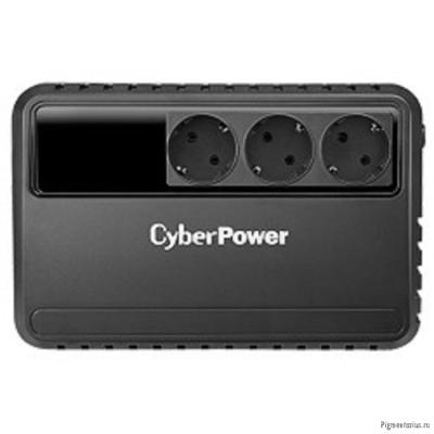 CyberPower BU725E ИБП {Line-Interactive, 725VA/390W (3 EURO), 12В/5 Ач х 1}