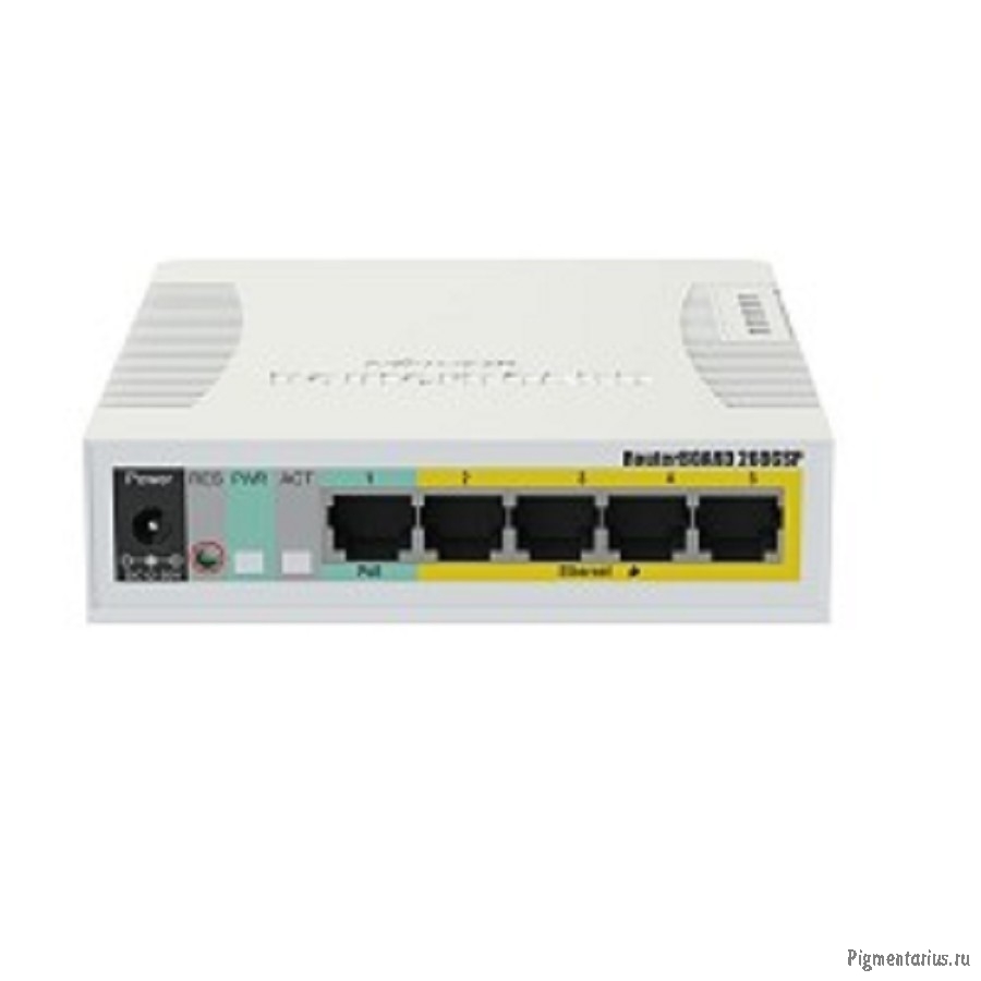 MikroTik RB260GSP (CSS106-1G-4P-1S) Коммутатор RouterBOARD 260GSP 1xSFP, 5x10/100/1000 Gigabit Ether