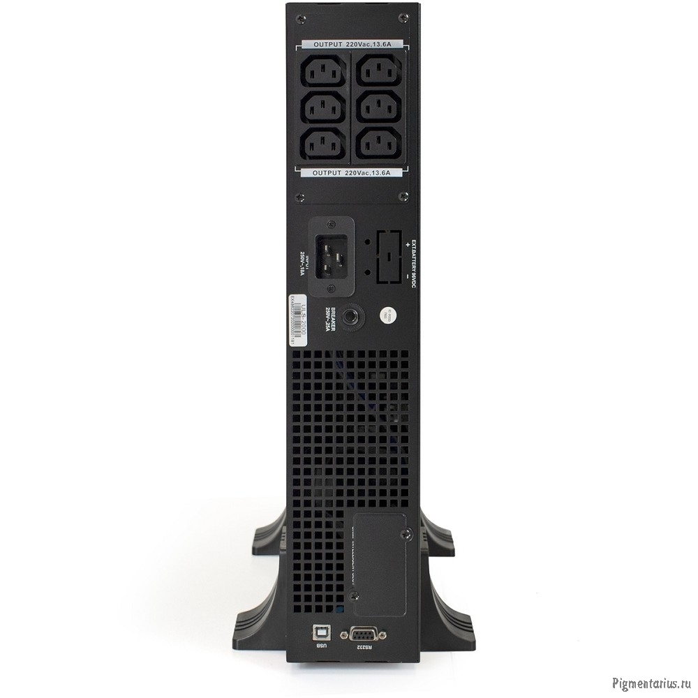 Exegate EP285647RUS ИБП On-line ExeGate PowerExpert ULS-2000.LCD.AVR.C13.USB.RS232.SNMP.2U <2000VA/2