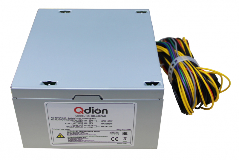 FSP 400W ATX Q-Dion QD-400-PNR { 400W, 120mm, 3xSATA, 1xPCI-E, nonPFC} FSP 400W ATX Q-Dion QD-400-PNR { 400W, 120mm, 3xSATA, 1xPCI-E, nonPFC}