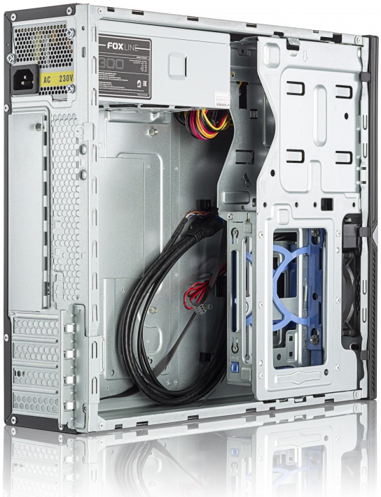 Корпус Foxline mATX FL-203-TFX300S 300W
