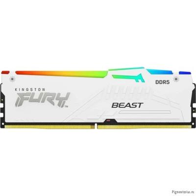 Kingston 16GB 6000MT/s DDR5 CL36 DIMM FURY Beast White RGB EXPO KF560C36BWE2A-16