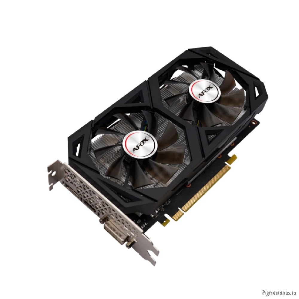 Видеокарта AFOX GTX1660TI 6Gb 192bit GDDR6 DP/DVI/HDMI  ATX Dual Fan (AF1660TI-6144D6H7-V4) RTL 