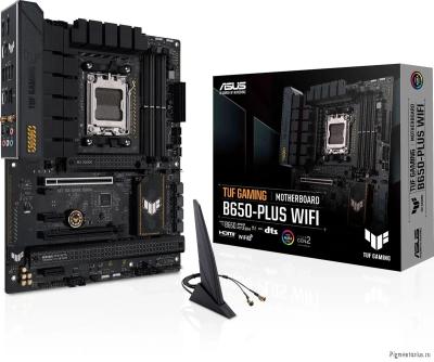 ASUS TUF GAMING B650-PLUS WIFI (Socket AM5, ATX, 4xDDR5(128GB), DP/HDMI, 2xPCIe 4.0x16/2xPCIe 4.0, 1