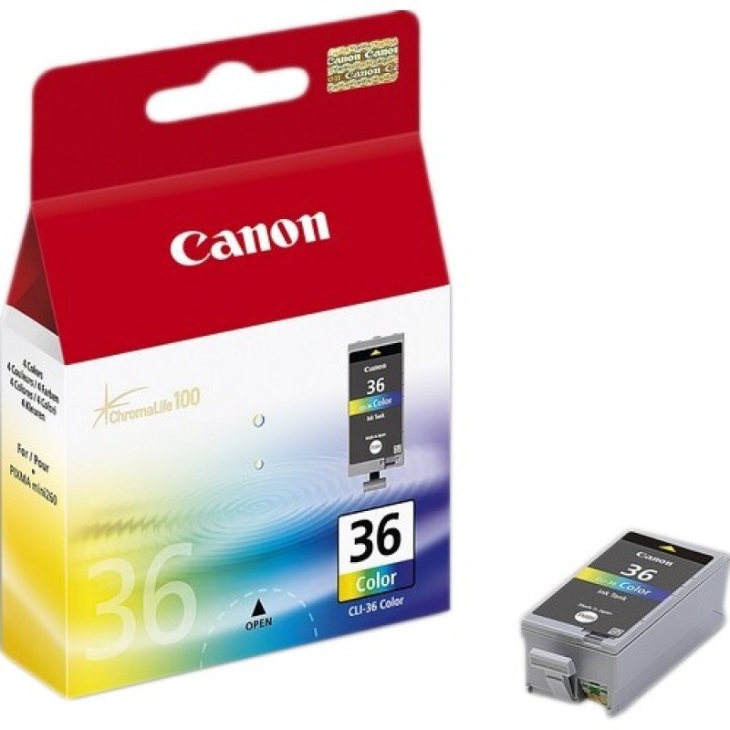 Canon CLI-36Color 1511B001 Картридж для Mini Pixma 260, Цветной, 250стр. Canon CLI-36Color 1511B001 Картридж для Mini Pixma 260, Цветной, 250стр.