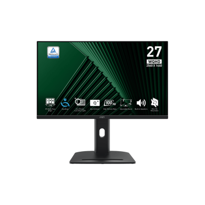 MSI PRO 27" MP275QPG {IPS 2560x1440 100Hz 4ms 300cd 2xHDMI DisplayPort Speakers HAS Pivot VESA} [9S6