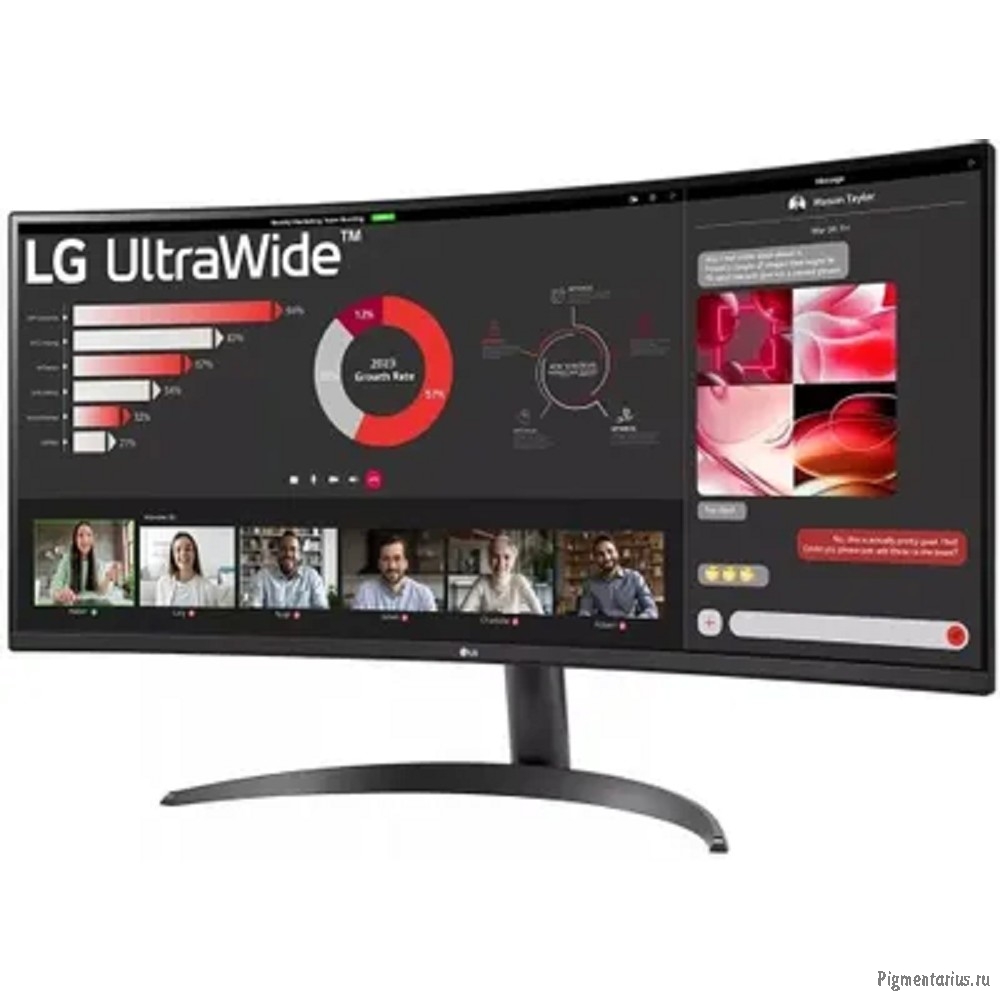 LCD LG 34" 34WR50QK-B UltraWide {VA 3440x1440 Curved 100Hz 2xHDMI DisplayPort}