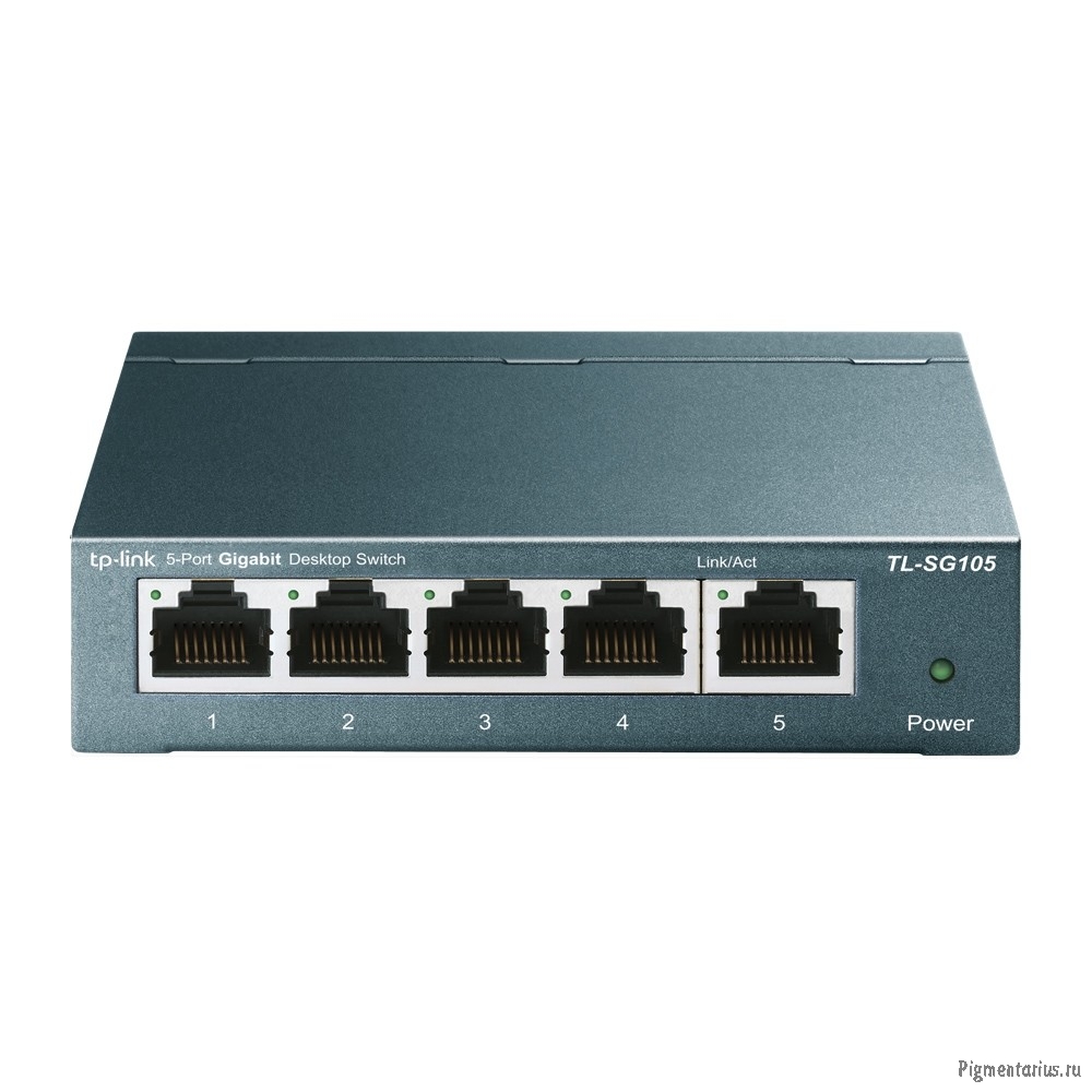 TP-Link TL-SG105 5-портовый гигабитный настольный коммутатор TP-Link TL-SG105 5-портовый гигабитный настольный коммутатор