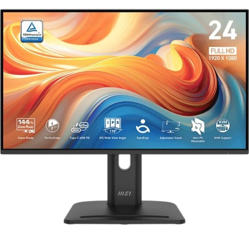 MSI PRO 23.8" MP245PHG E14 {IPS 1920x1080 144Hz 1ms 16:9 1500:1 300cd HDMI2.0 DisplayPort1.2 USB-C 2