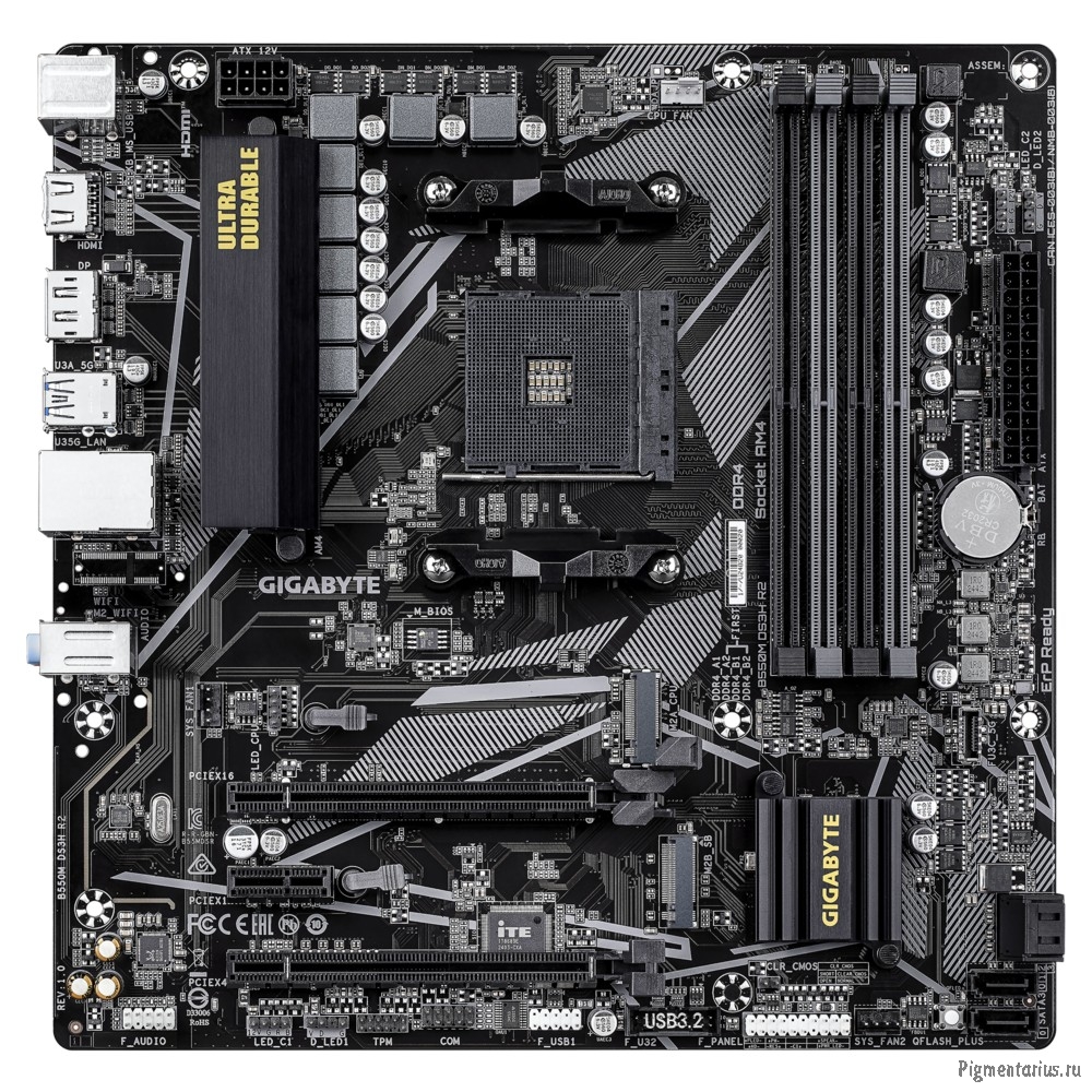 Материнская плата GIGABYTE B550M DS3H R2