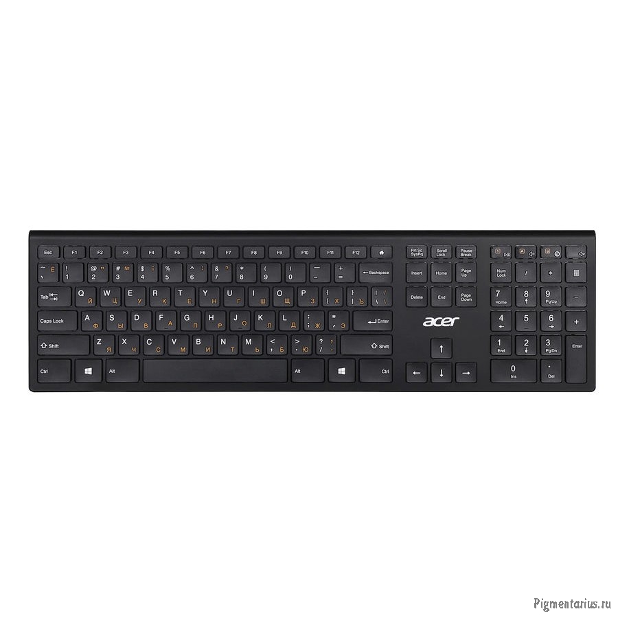 Acer OKR020 [ZL.KBDEE.004] wireless keyboard USB slim Multimedia black 