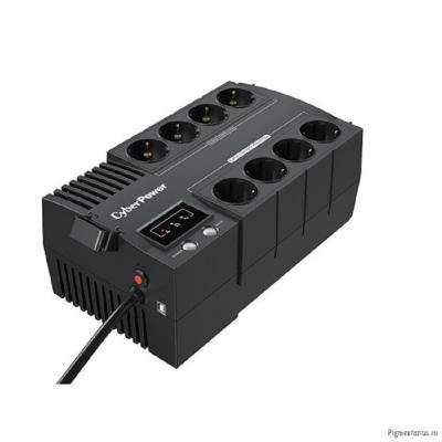 CyberPower BS650E ИБП Line-Interactive, 650VA/390W USB, (4+4 EURO), 12В/5 Ач х 1 {1000592145}