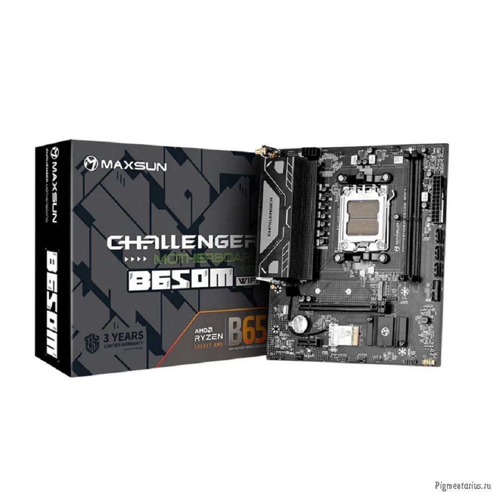 MAXSUN MS-Challenger B650M WIFI V2 (Socket AM5, mATX, 2*DDR5, DP/HDMI, 4*SATA3, 1*M.2, 1*PCIEx16/1*P