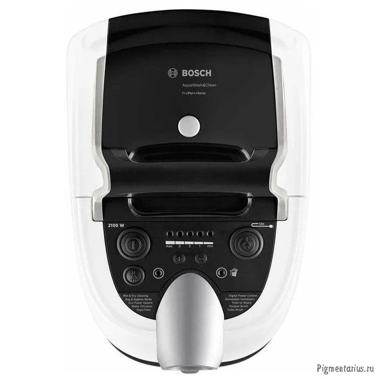 BOSCH BWD421PRO  Пылесос, контейнер, 2100 Вт, белый/черный