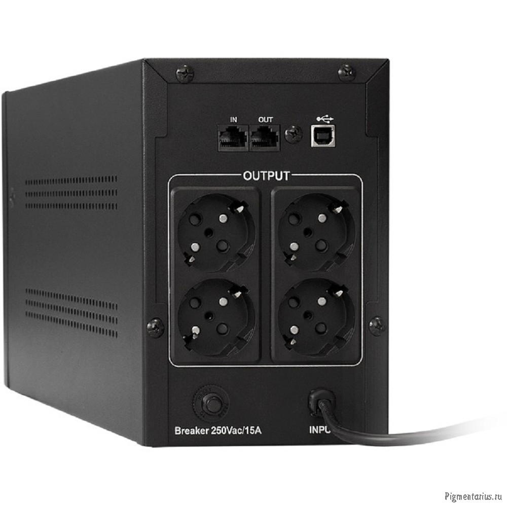 Exegate EP285519RUS ИБП ExeGate SpecialPro Smart LLB-2000.LCD.AVR.EURO.RJ.USB <2000VA/1200W, LCD, AV