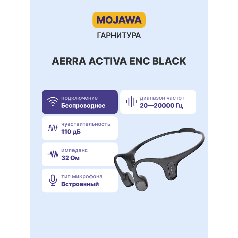Mojawa Aerra Activa ENC Black (MA-BB-GL-01)