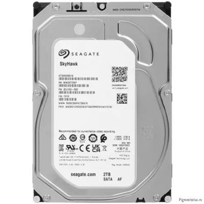 2TB Seagate Skyhawk (ST2000VX016) {Serial ATA III, 5400 rpm, 256mb, для видеонаблюдения}