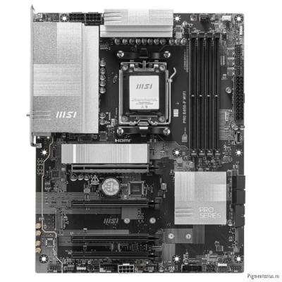 Материнская плата MSI PRO B850-P WIFI B850, AM5, 4*DDR5, 4*PCIEx16, 3*M.2, 3*TypeC, 1*USB3.2Gen2, 5*