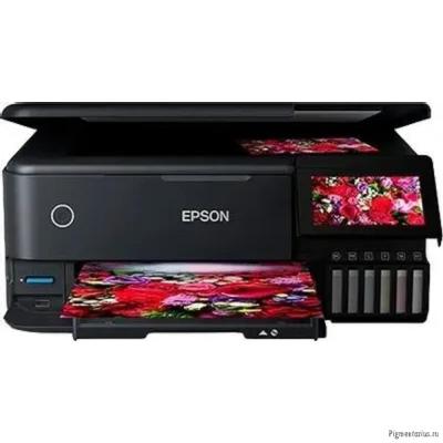 МФУ струйный Epson EcoTank L8160 цветная печать, A4, с СНПЧ, цвет черный [c11cj20503]