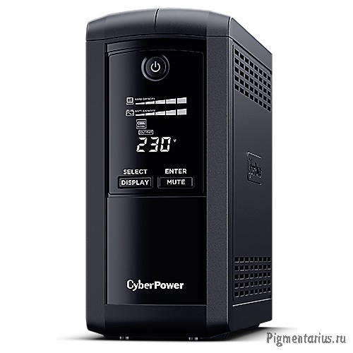 CyberPower VP1000EILCD ИБП {Line-Interactive, Tower, 1000VA/550W USB/RS-232/RJ11/45  (6 IEC С13), 12