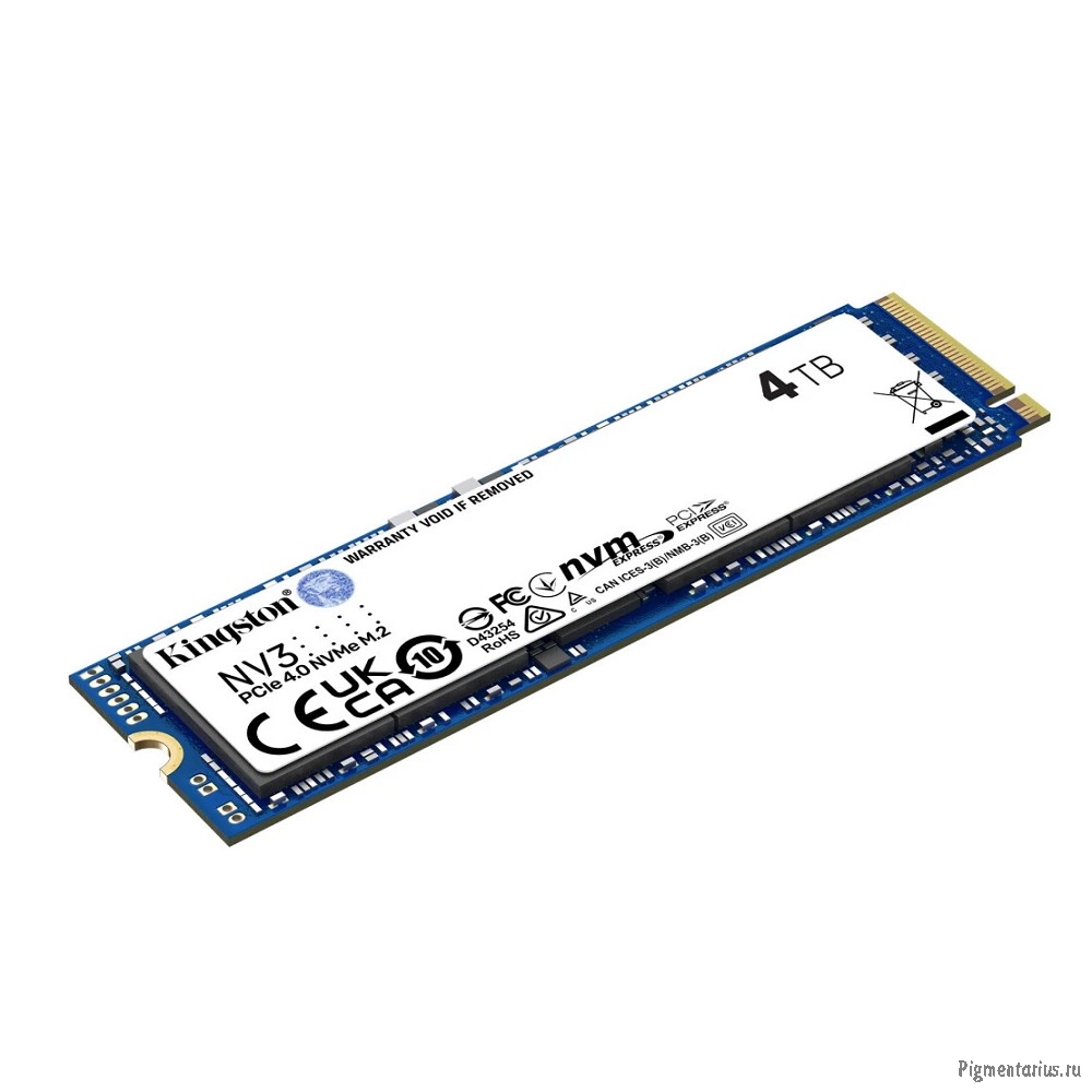 Kingston SSD NV3, 4000GB, M.2(22x80mm), NVMe, PCIe 4.0 x4, SNV3S/4000G