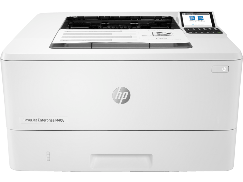 Принтер лазерный HP LaserJet Enterprise M406dn (3PZ15A) A4, ч/б печать, USB, RJ-45