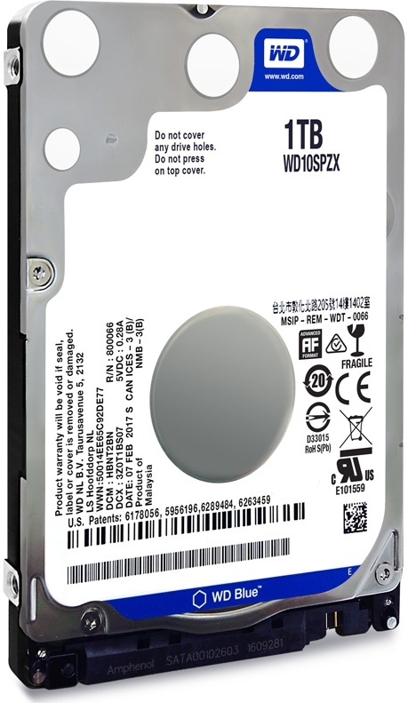 Жесткий диск WD Blue (WD10SPZX) 1TB {SATA 6Gb/s, 5400 rpm, 128Mb buffer} Жесткий диск WD Blue (WD10SPZX) 1TB {SATA 6Gb/s, 5400 rpm, 128Mb buffer}