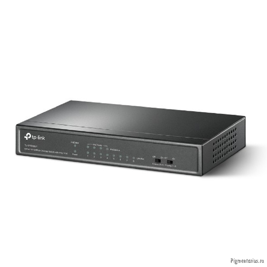TP-Link TL-SF1008LP Настольный коммутатор с 8 портами 10/100 Мбит/с (4 порта PoE+)