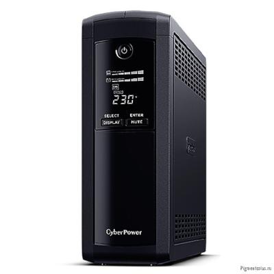 CyberPower VP1200ELCD ИБП {Line-Interactive, Tower, 1200VA/720W USB/RS-232/RJ11/45 (4 + 1 EURO), 12 CyberPower VP1200ELCD ИБП {Line-Interactive, Tower, 1200VA/720W USB/RS-232/RJ11/45 (4 + 1 EURO), 12