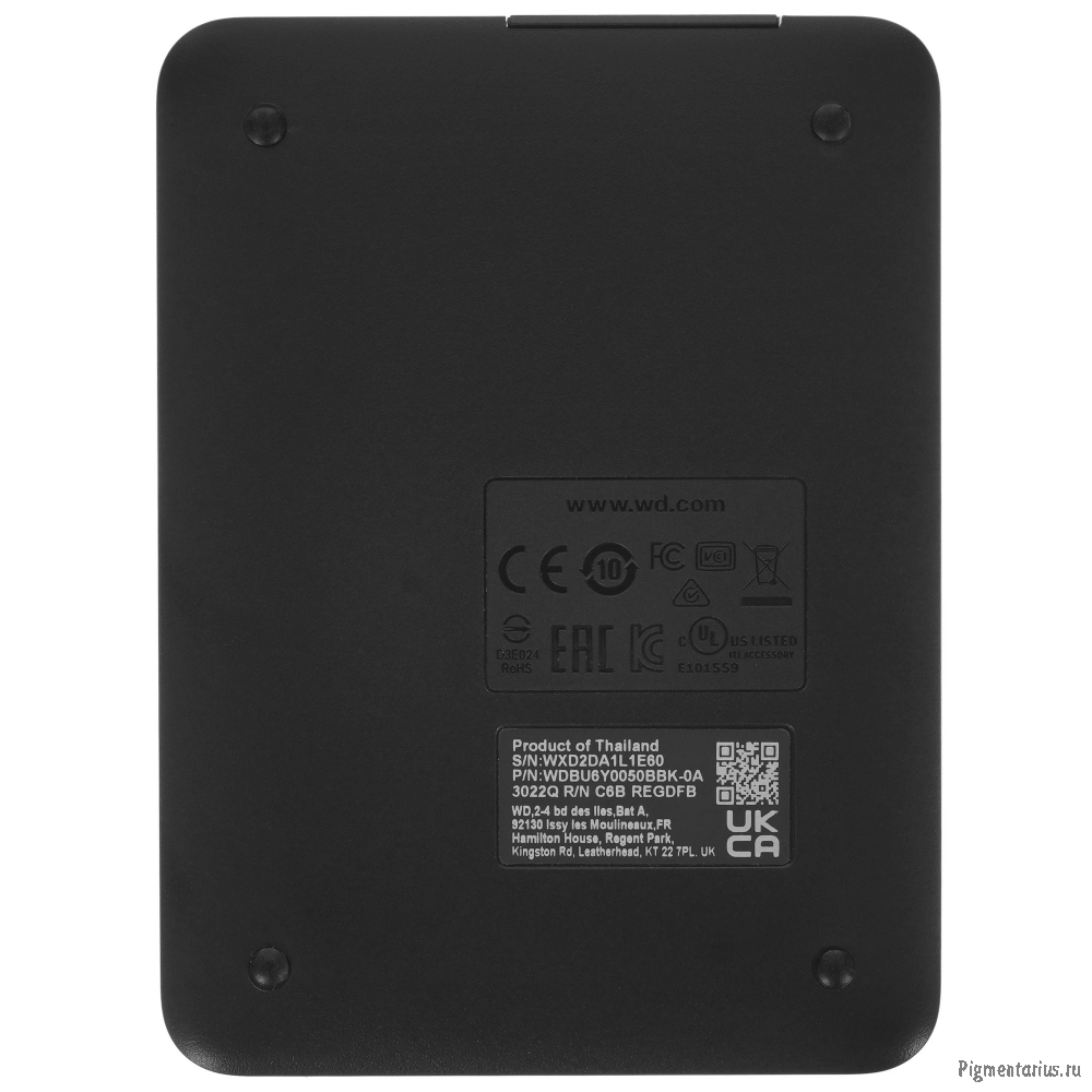 WD Portable HDD 5TB Elements Portable WDBU6Y0050BBK-WESN 2,5" 5400RPM USB 3.0 Black (C6B)