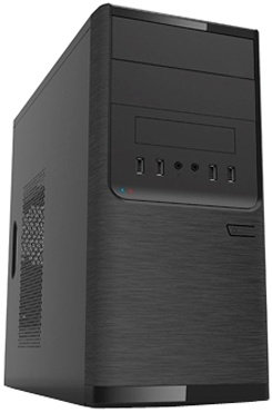 Корпус ES701BK PM-450ATX U2*2+U3*2+A(HD) MicroATX (Powerman) [6120258]