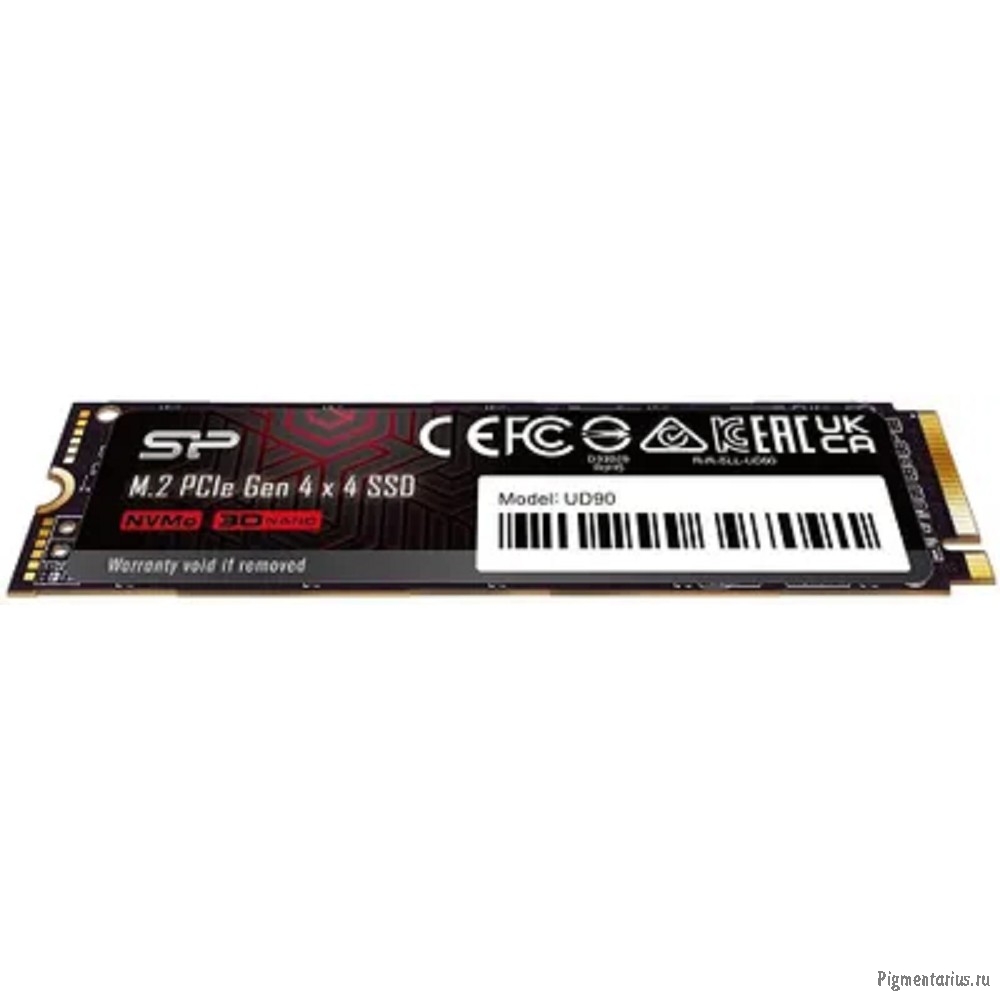 SSD Silicon Power UD90 SP01KGBP44UD9005 1ТБ, M.2 2280, PCIe 4.0 x4, NVMe, M.2