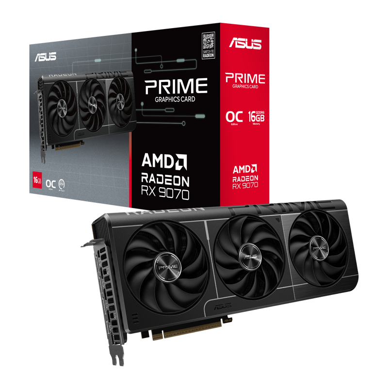 Видеокарта ASUS PRIME-RX9070-O16G (90YV0LI1-M0NA00)