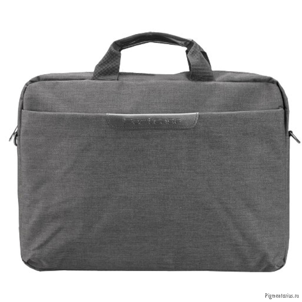 Сумка PORTCASE KCB-161Grey (нейлон, серая до 15,6")