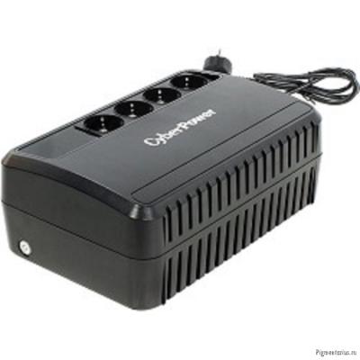 CyberPower BU1000E ИБП {Line-Interactive, 1000VA/600W (4 EURO), 12В/5 Ач х 2}