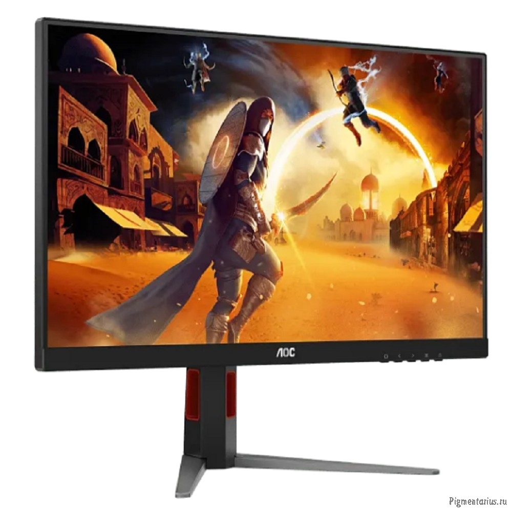 LCD AOC 27" Q27G4/D Black-Red с поворотом экрана {IPS 2560x1440 200Hz 0.3ms 178/178 450cd HDMI2.0 Di