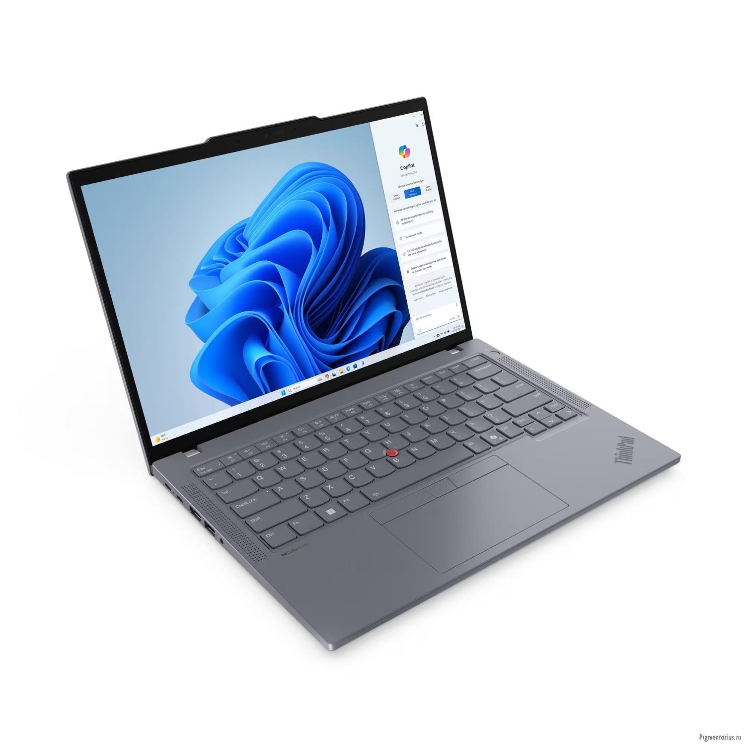 Lenovo ThinkPad T14 G5 [21ML0089US] (КЛАВ.РУС.ГРАВ.) Grey 14" {WUXGA IPS 400nits Ultra 7 155U/16GB/5