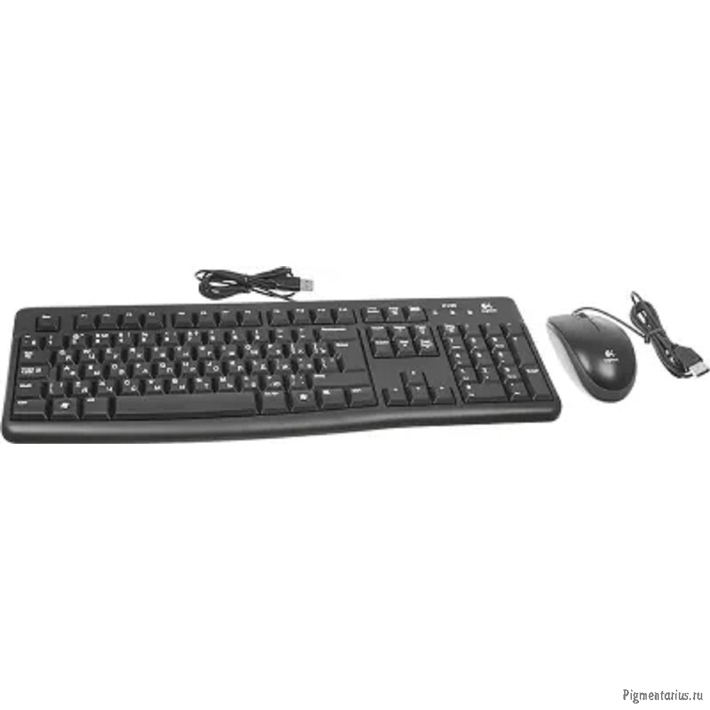 920-002561 Logitech Клавиатура + мышь Desktop MK120 USB оригинальная заводская гравировка RU/LAT