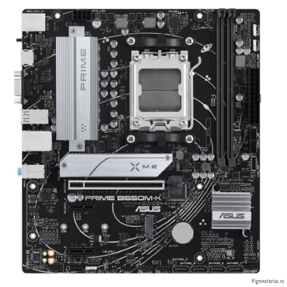 ASUS PRIME B650M-K (Socket AM5, mATX, 2xDDR5(96GB), VGA/HDMI 2.1, 1xPCIe 4.0x16/2xPCIe 4.0, 1xLAN (2