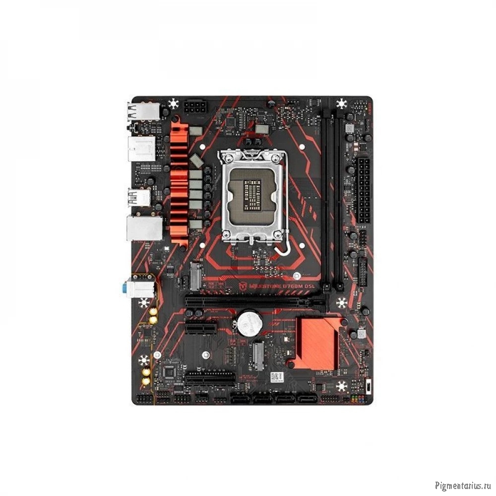 MAXSUN MS-Milestone B760M D5L V2 (Socket 1700, mATX, 2*DDR5(96Gb), DP/HDMI, 4*SATA3, 2*M.2, 1*PCIEx1
