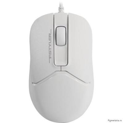 Мышь A4Tech Fstyler FM12 WHITE белый оптическая (1200dpi) USB (3but)