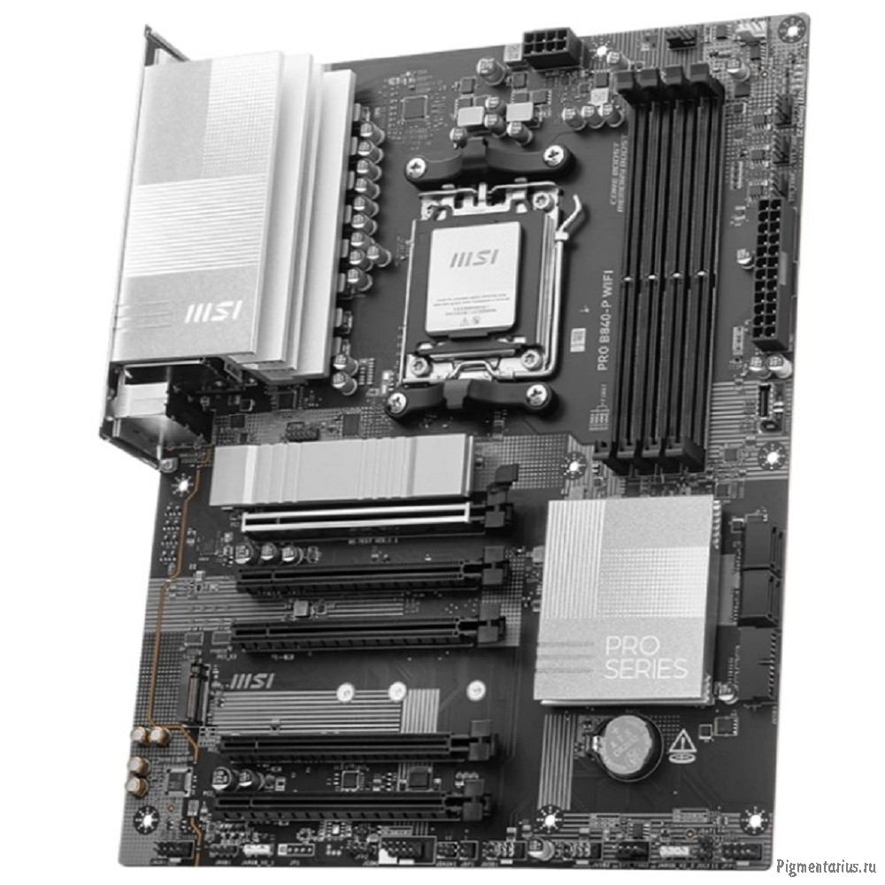 Материнская плата MSI PRO B840-P WIFI SocketAM5 AMD B840 4xDDR5 ATX AC`97 8ch(7.1) 2.5Gg RAID+HDMI