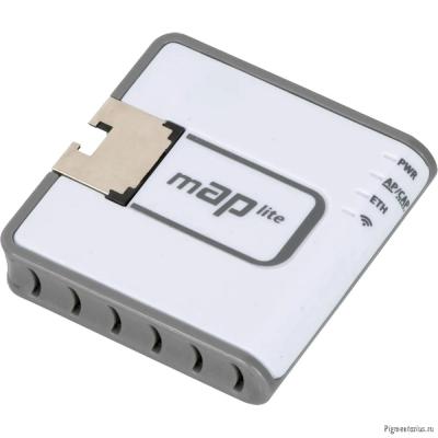 MikroTik RBmAPL-2nD Беспроводная точка доступа mAP lite 2.4 ГГц, MIMO 2x2, 22 дБм